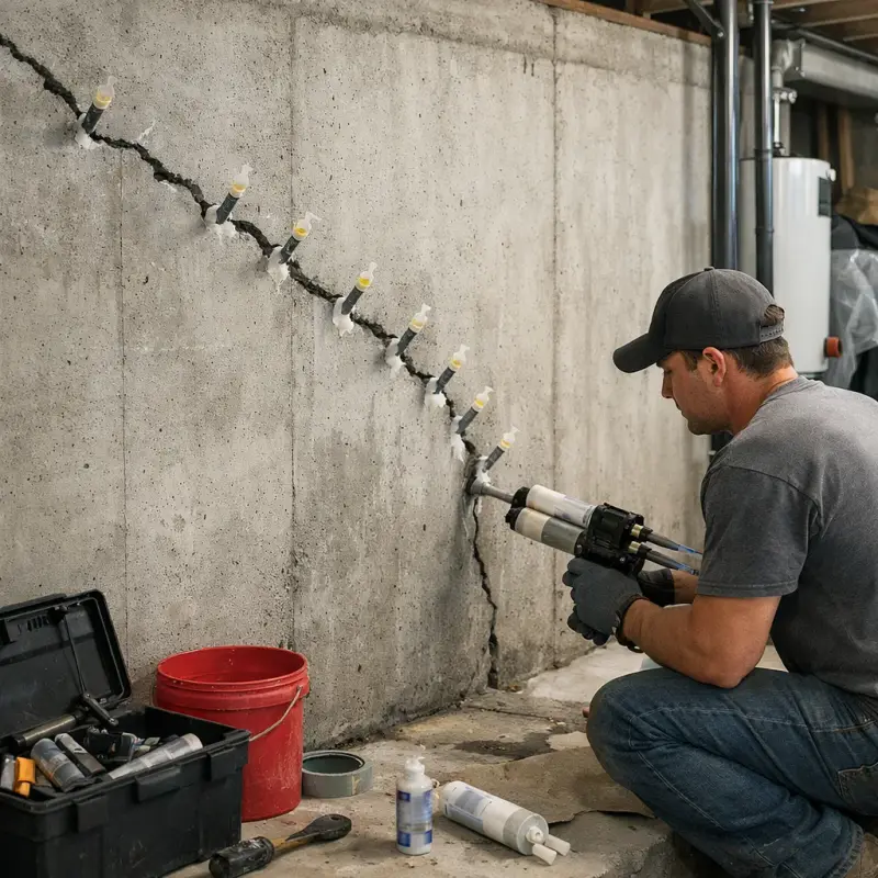 Basement Wall Crack Repair Birmingham